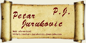 Petar Juruković vizit kartica